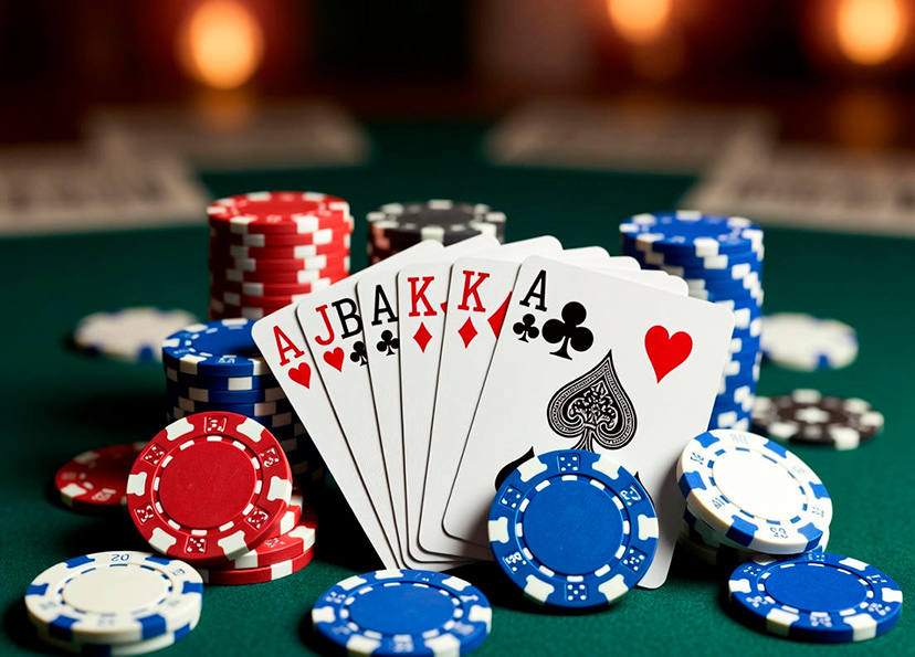 Żetony i karty w kadrze